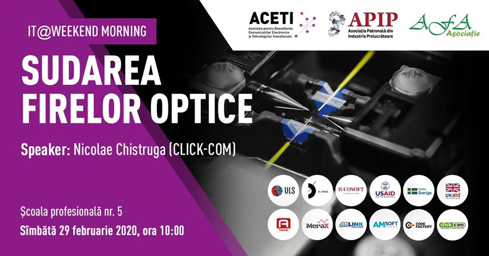 IT@Weekend Morning. Sudarea firelor optice
